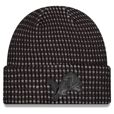 Detroit Lions New Era 2026 Sideline Cold Weather  Cuffed Knit Hat - Black