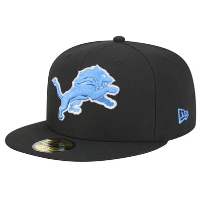 Detroit Lions New Era 59FIFTY Fitted Hat - Black