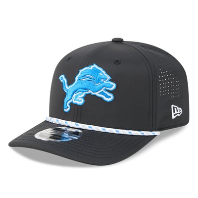 Detroit Lions New Era 9SEVENTY Adjustable Hat - Black