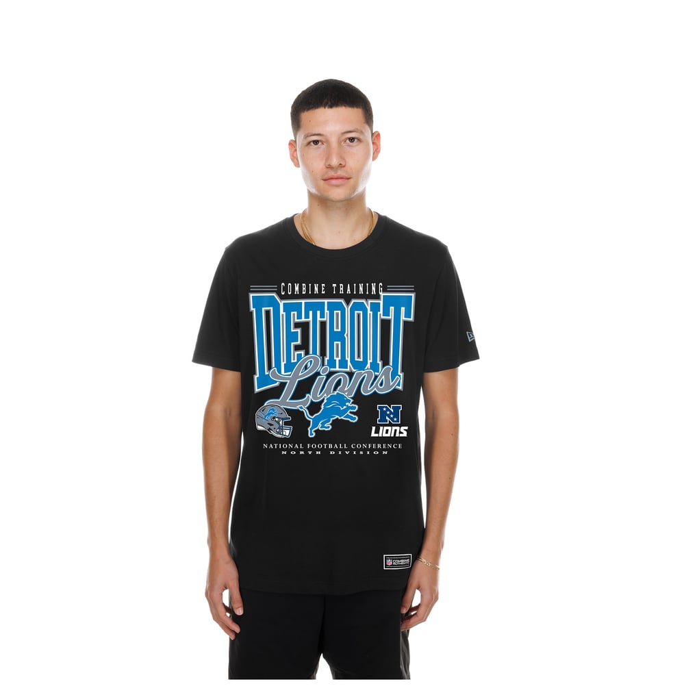 Detroit Lions New Era Combine Authentic T-Shirt - Black