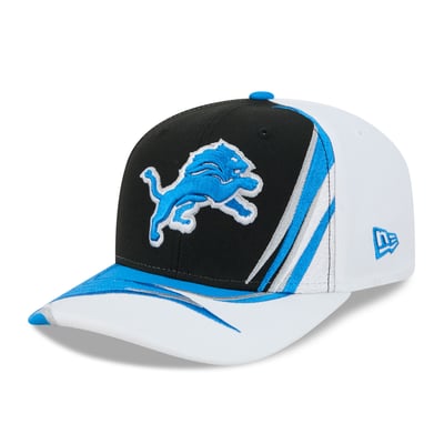 Detroit Lions New Era Fan 9SEVENTY Adjustable Hat - Black/White