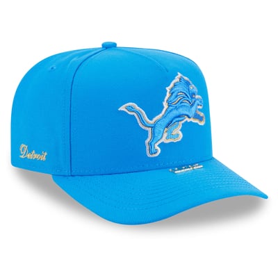 Detroit Lions New Era Visor Pin 9FIFTY A-Frame Snapback Hat - Blue