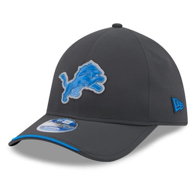 Detroit Lions New Era 2026 Sideline Cold Weather  39THIRTY M-Crown Stretch Hat - Charcoal