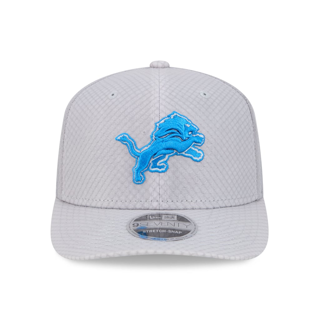 Men's Detroit Lions New Era Gray Jock 9SEVENTY Adjustable Hat
