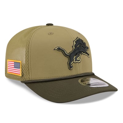  Detroit Lions New Era 2025 Salute to Service 9SEVENTY Adjustable Hat - Green