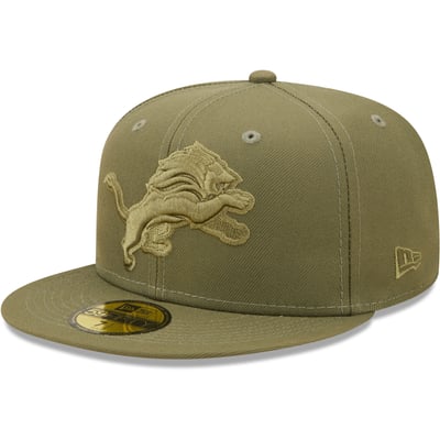 Detroit Lions New Era Color Pack 59FIFTY Fitted Hat - Olive