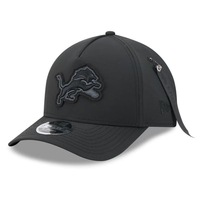 Detroit Lions New Era x Alpha Industries A-Frame 9FORTY Adjustable Hat - Black