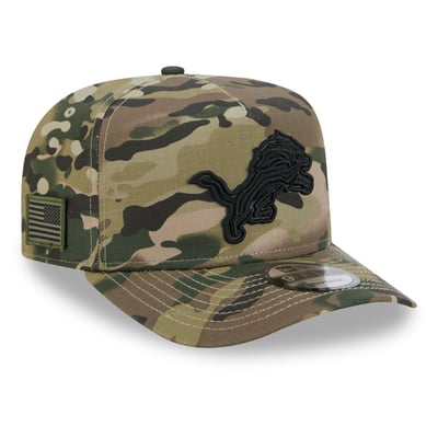 Detroit Lions New Era x BJ Betts 2026 Salute To Service 9FIFTY A-Frame Snapback Hat - Camo
