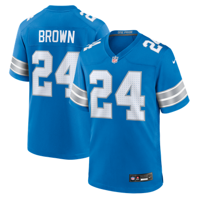 Aamaris Brown Detroit Lions Nike Team Game Jersey - Blue
