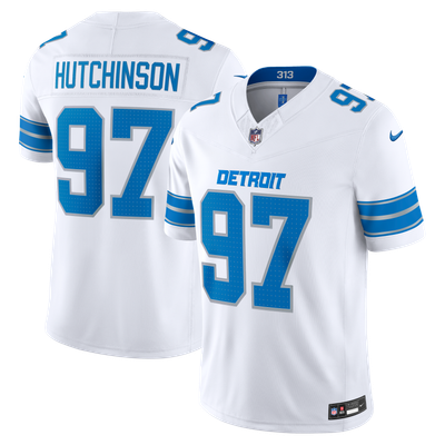 Aidan Hutchinson Detroit Lions Nike Vapor F.U.S.E. Stitched Limited Jersey - White
