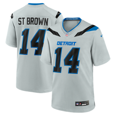 Amon-Ra St. Brown Detroit Lions Nike 2026 Rivalries Collection Game Jersey - Silver