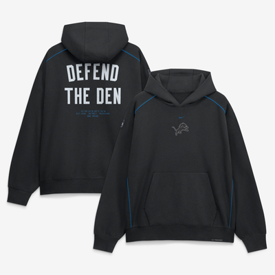  Detroit Lions Nike 2026 Rivalries Collection Air Pullover Hoodie - Black