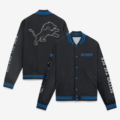  Detroit Lions Nike 2026 Rivalries Collection Varsity Jacket - Black