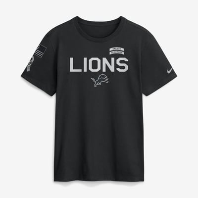  Detroit Lions Nike 2026 Salute to Service Sideline Dri-FIT T-Shirt - Black