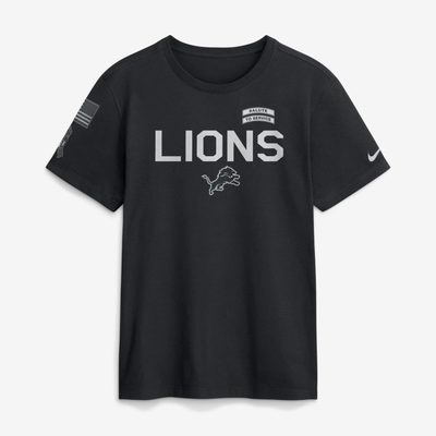  Detroit Lions Nike 2026 Salute to Service Sideline Dri-FIT T-Shirt - Black