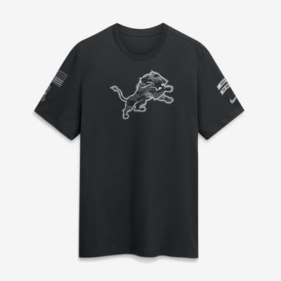  Detroit Lions Nike 2026 Salute to Service Slub T-Shirt - Black