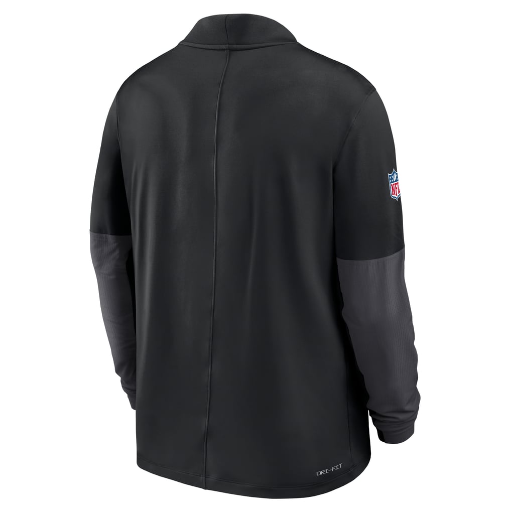 Detroit Lions Nike Sideline Dri-FIT Half-Zip Pullover - Black
