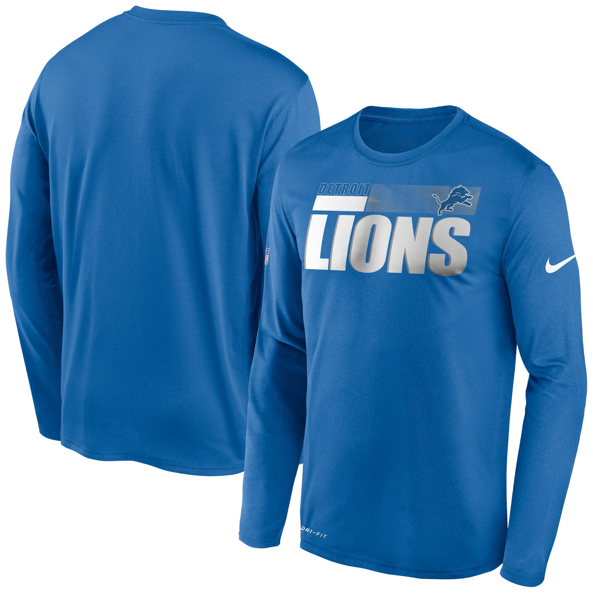Men's Nike Blue Detroit Lions Sideline Impact Legend Performance