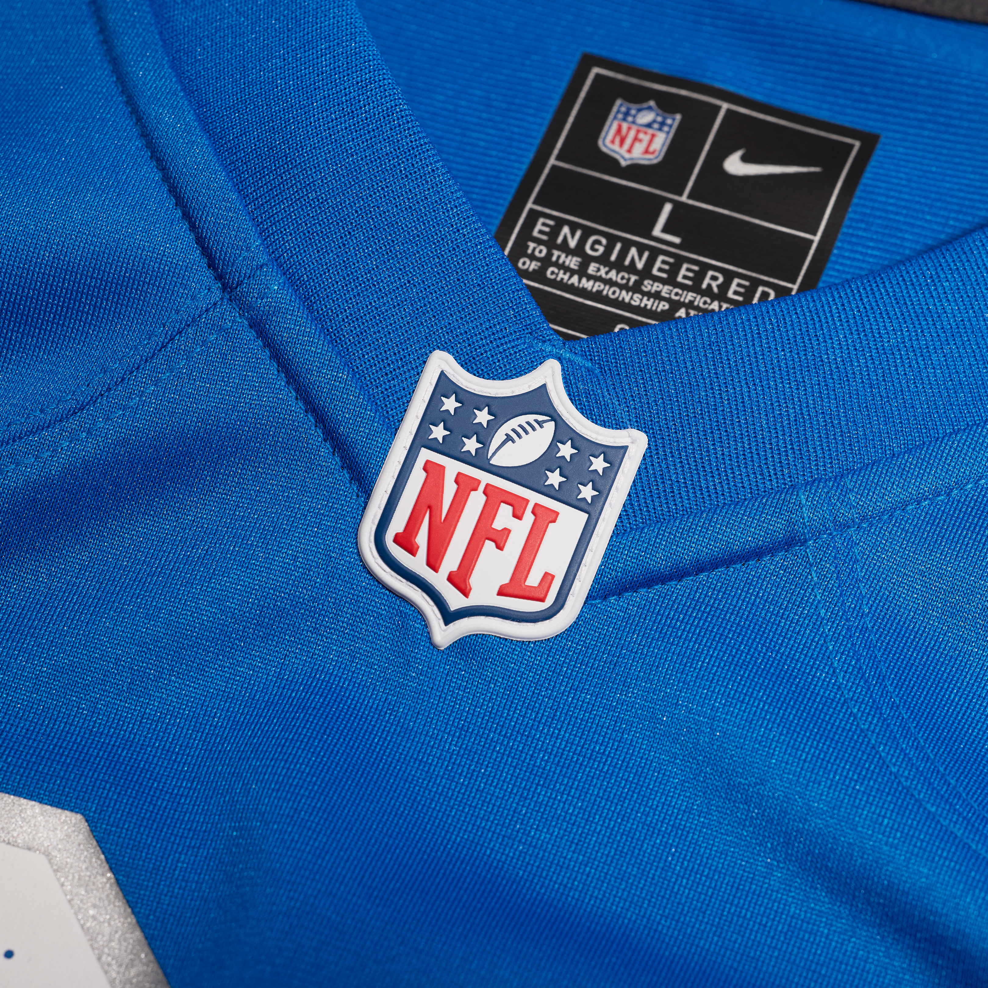 Calvin Johnson Detroit Lions Team Retired Game Jersey Blue