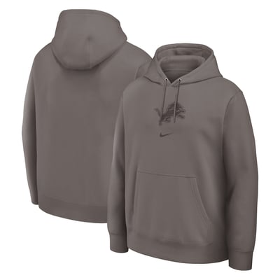  Detroit Lions Nike Washed Club Fleece Pullover Sweatshirt - Charcoal