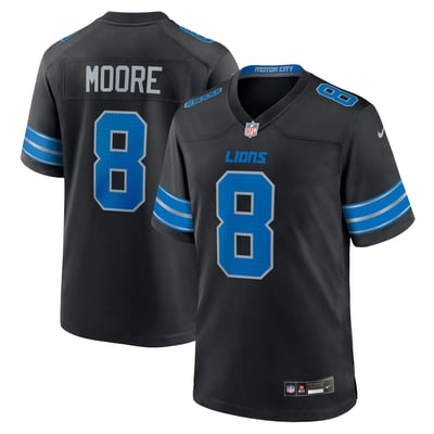 Derrick Moore Detroit Lions Nike Alternate  Game Jersey - Black