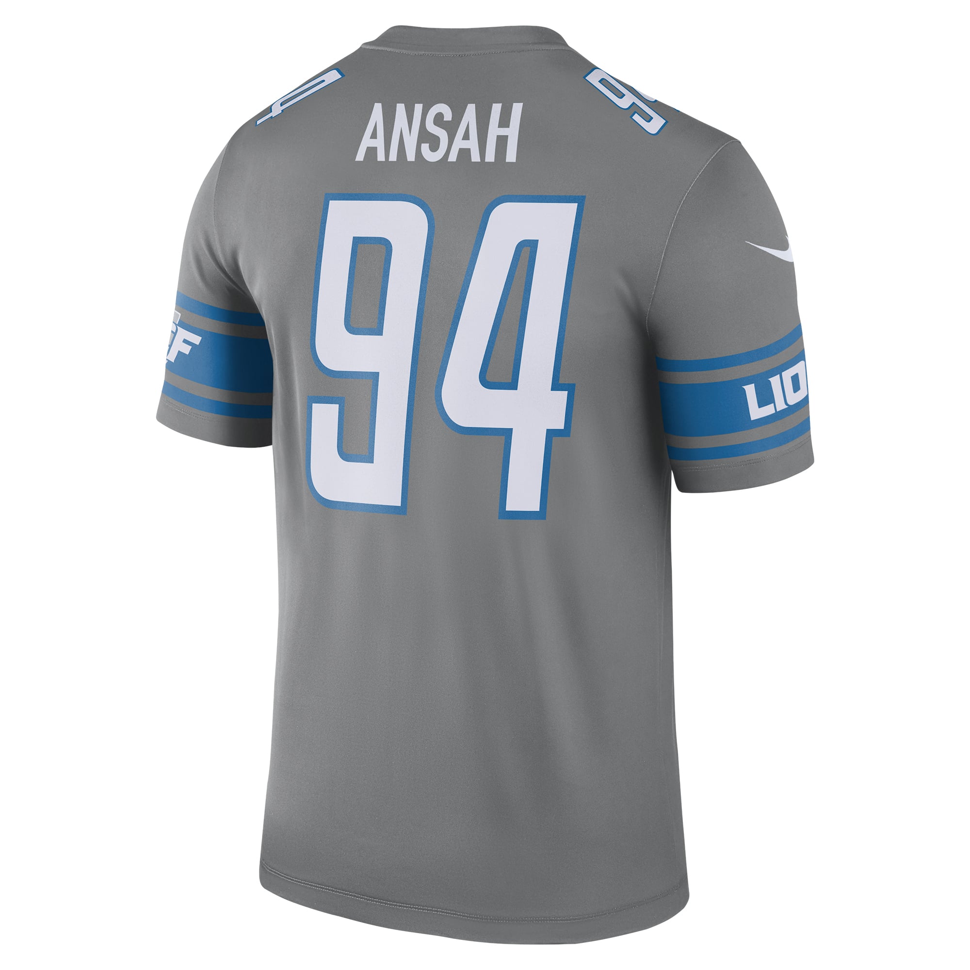 Men's Nike Ezekiel Ansah Steel Detroit Lions Color Rush Legend Jersey
