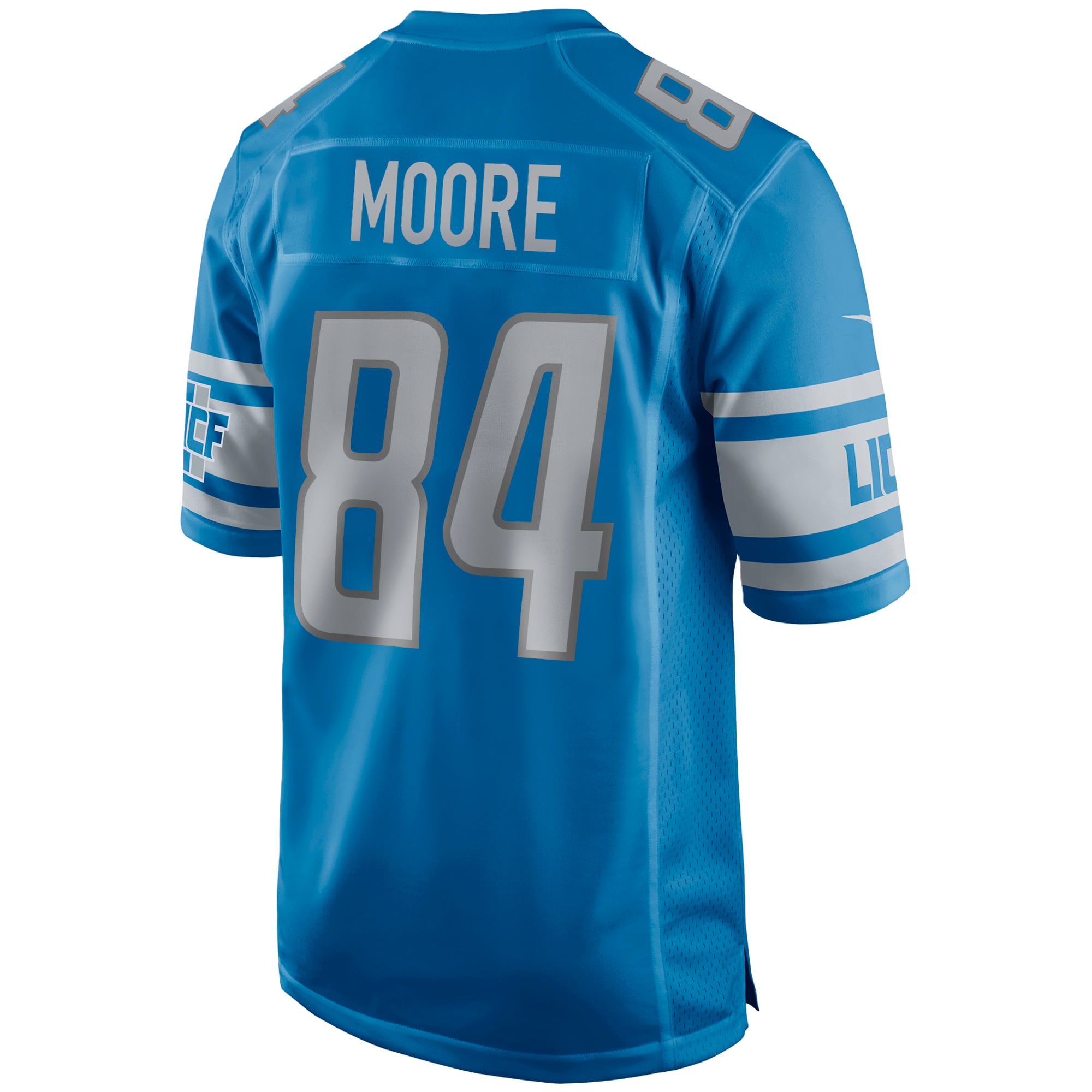Men's Nike Herman Moore Blue Detroit Lions Game Retired Player Jersey