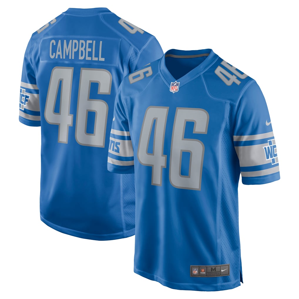 Jack Campbell Detroit Lions Nike  Game Jersey - Blue