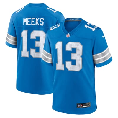 Jackson Meeks Detroit Lions Nike Team Game Jersey - Blue