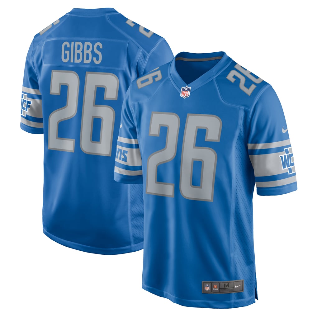 Jahmyr Gibbs Detroit Lions Nike  Game Jersey - Blue
