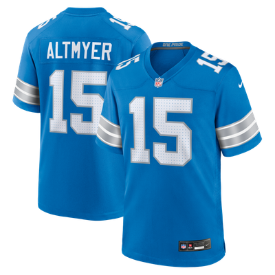 Luke Altmyer Detroit Lions Nike Team Game Jersey - Blue