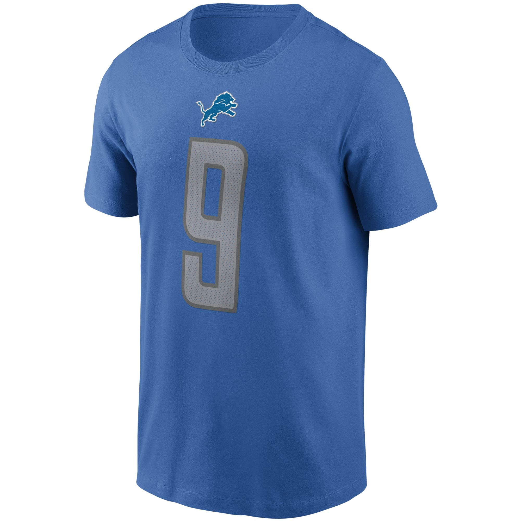 Men's Nike Matthew Stafford Blue Detroit Lions Name & Number T-Shirt