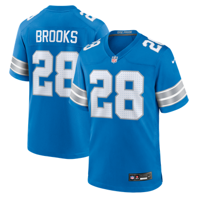 Natrone Brooks Detroit Lions Nike Team Game Jersey - Blue