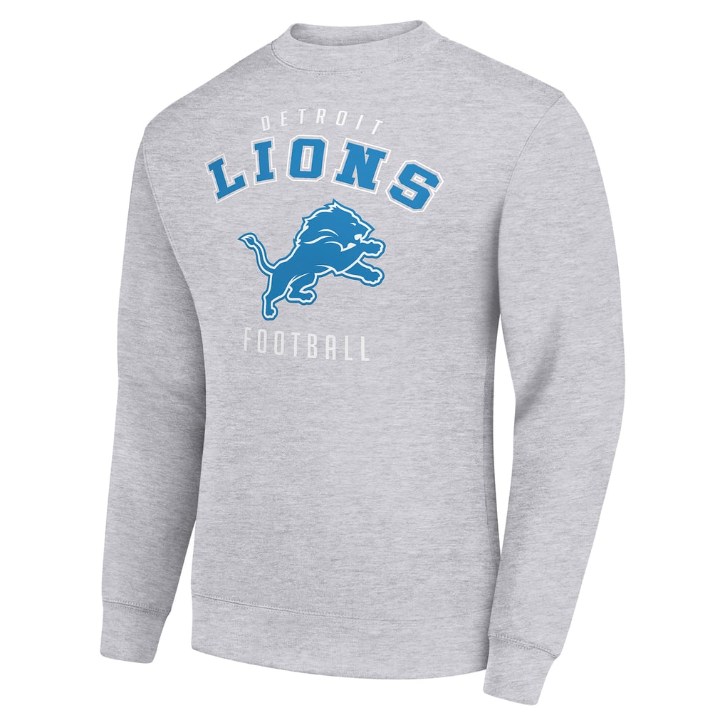 Detroit Lions Starter Team Logo Pullover Sweatshirt - Heather Gray