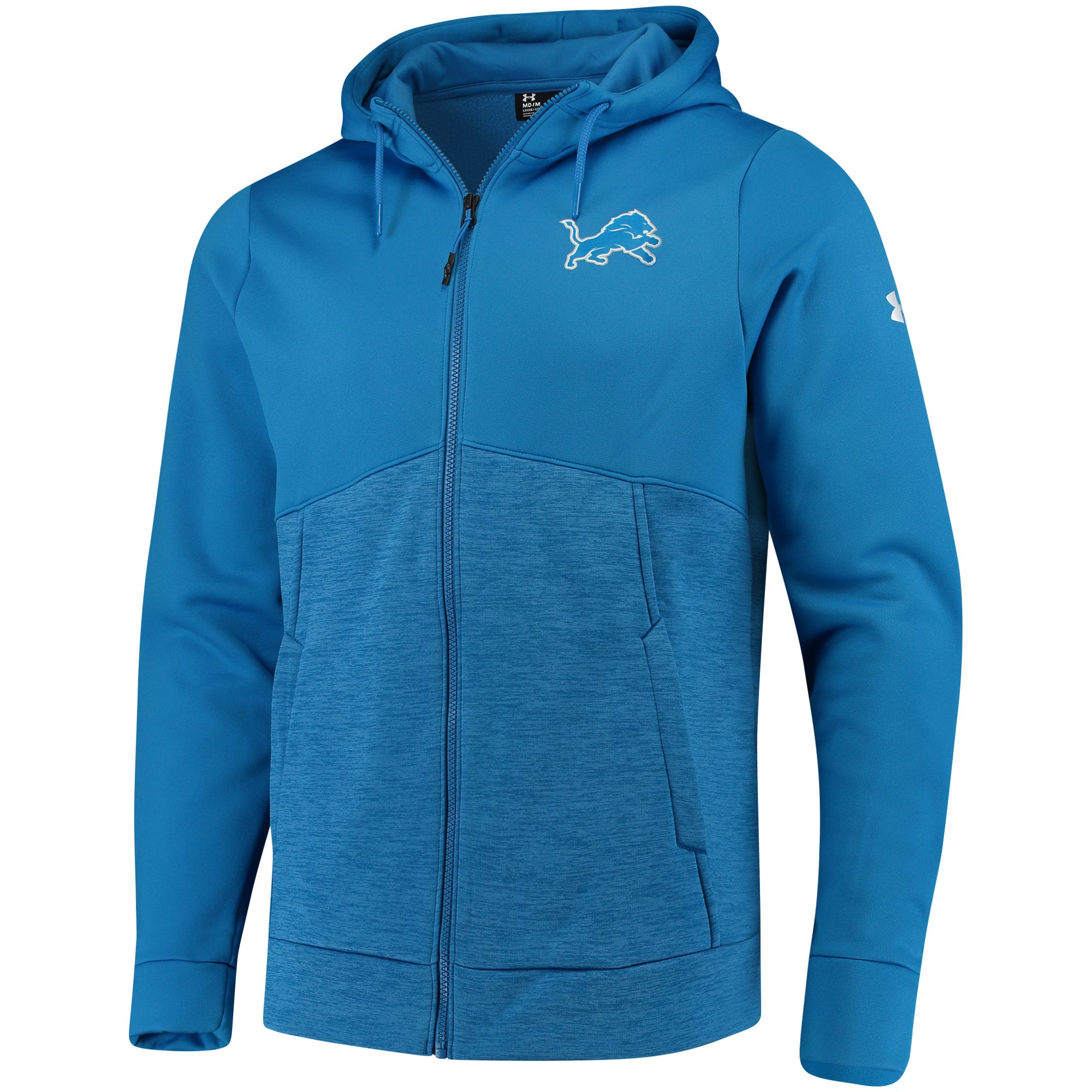 Men's Under Armour Blue Detroit Lions Combine Authentic Twist