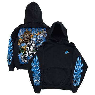 Detroit Lions Warren Lotas Den Hoodie - Black