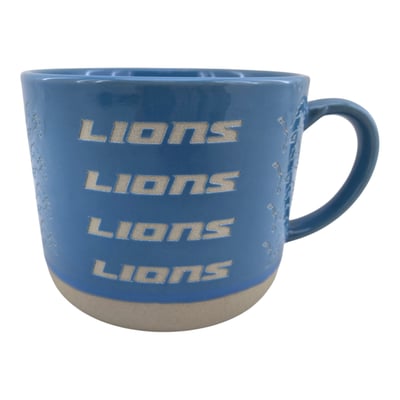 Detroit Lions Pegasus 17oz. Tonal Logo Sand Blasted Mug