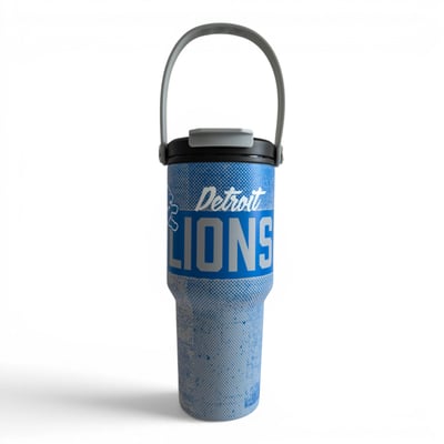 Detroit Lions Pegasus 24oz. Speckled Gradient Stainless Steel Dual Top Water Bottle
