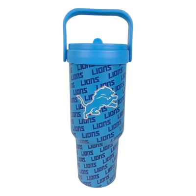 Detroit Lions Pegasus 40oz. 5-D Logo Wordmark Stainless Steel ProCarry Tumbler