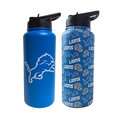 Detroit Lions Pegasus Game Day Duo 41oz. Stainless Steel Water Bottle Set