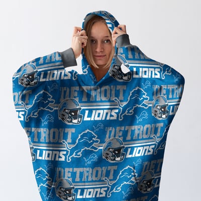 Detroit Lions Pegasus Wave Ultra Soft Fan Cape