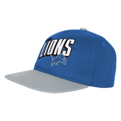 Detroit Lions Outerstuff Preschool Wordmark Snapback Hat - Blue/Gray