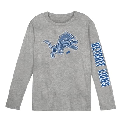 Detroit Lions Outerstuff Preschool Air Raid Long Sleeve T-Shirt - Gray