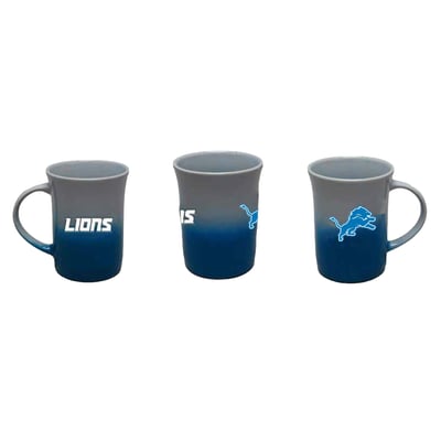 Detroit Lions The Memory Company Two-Pack 15oz. Ceramic Ombre Mug Set