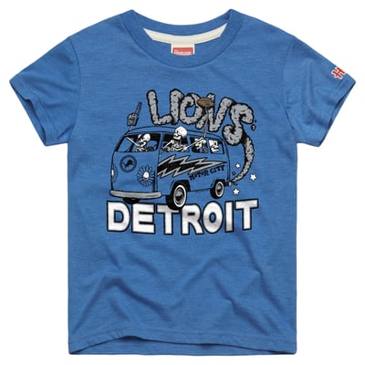  Detroit Lions Homage Toddler NFL x Grateful Dead Tri-Blend T-Shirt - Blue