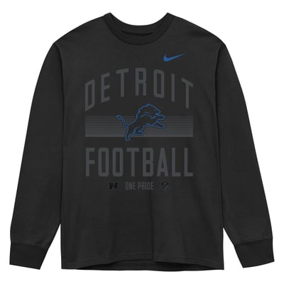 Detroit Lions Nike Toddler Essential Long Sleeve T-Shirt - Black