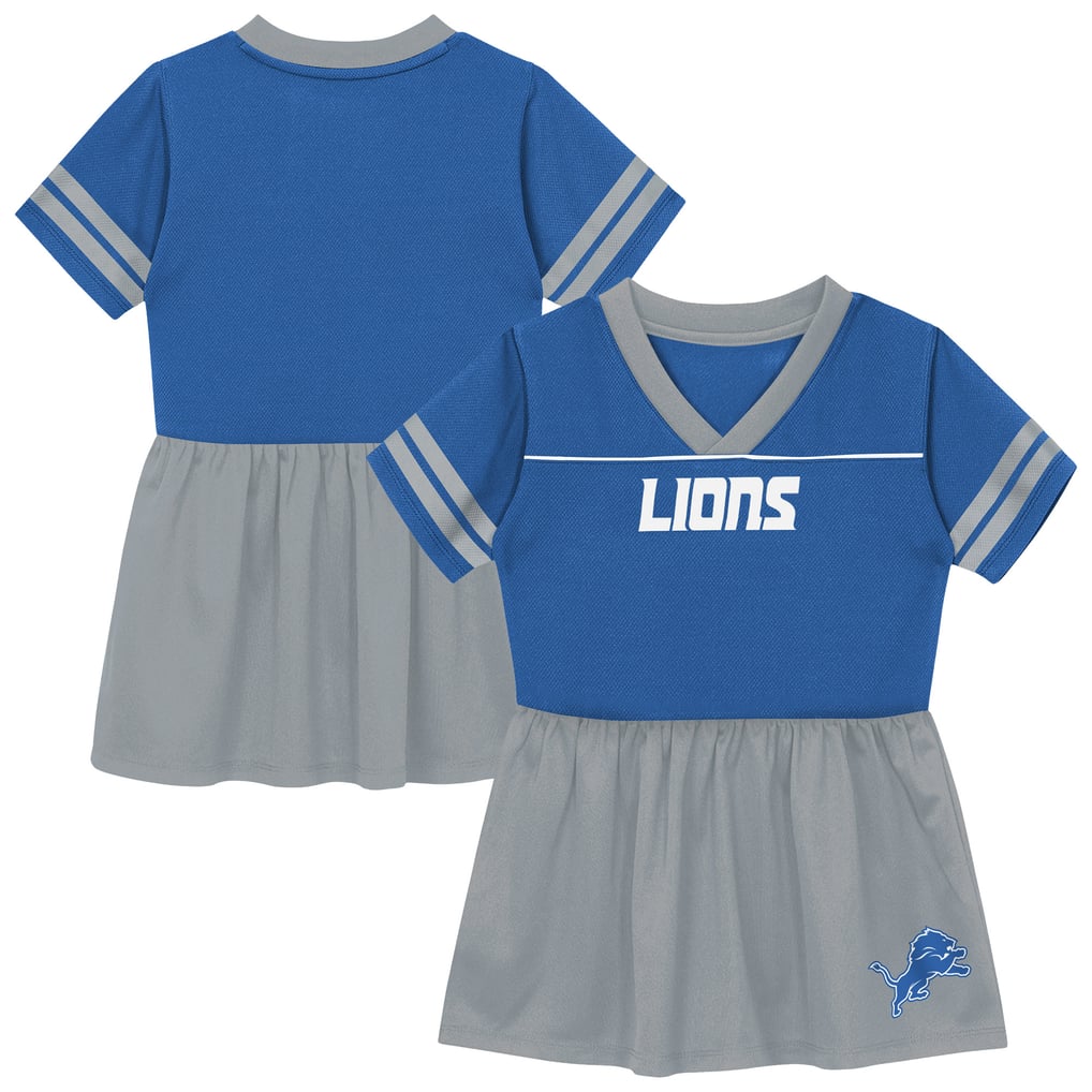 detroit lions jersey dress Toddler Outerstuff Blue Stadium Lights V-Neck Fashion Football Size: 4T Ladies dresses