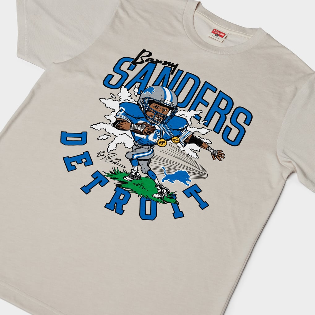 Unisex Detroit Lions Barry Sanders Homage Stone Caricature Player ...