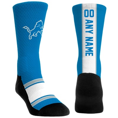  Detroit Lions Rock Em Unisex Custom Jersey Crew Socks - Blue