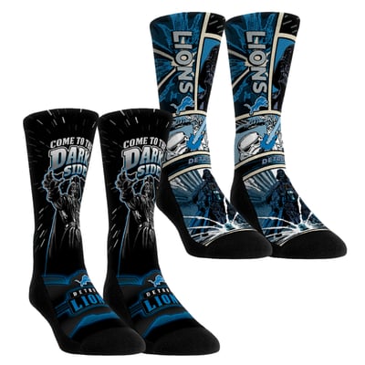  Detroit Lions Rock Em Unisex Star Wars Empire Two-Pack Crew Socks - Blue
